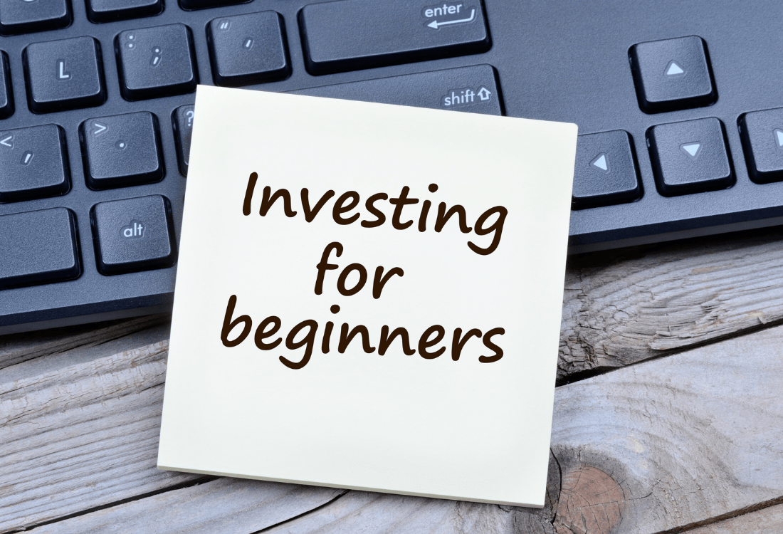 A graphic image that says “ investing for beginners” highlighting how to invest in property for beginners